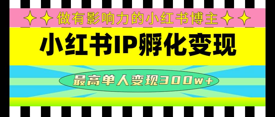 某收费培训-小红书IP孵化变现：做有影响力的小红书博主-PONCC-Ai时代