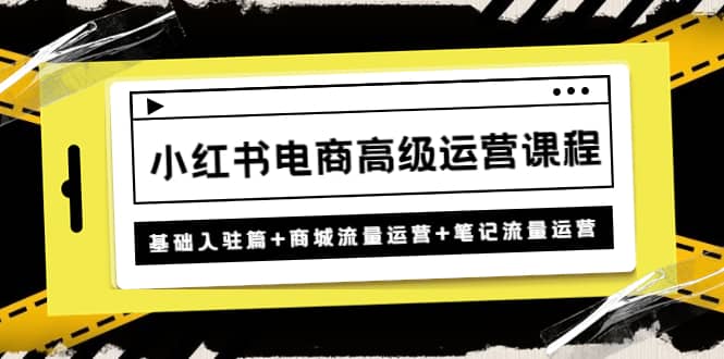 小红书电商高级运营课程：基础入驻篇+商城流量运营+笔记流量运营-PONCC-Ai时代