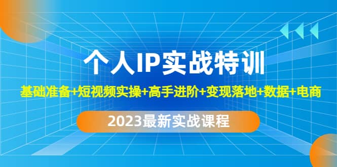 2023个人IP实战特训：基础准备+短视频实操+高手进阶+变现落地+数据+电商-PONCC-Ai时代