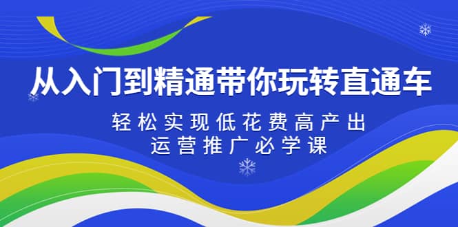 从入门到精通带你玩转直通车：轻松实现低花费高产出，35节运营推广必学课-PONCC-Ai时代