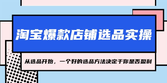 淘宝爆款店铺选品实操，2023从选品开始，一个好的选品方法决定于你是否盈利-PONCC-Ai时代