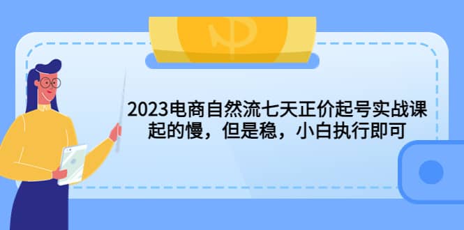 2023电商自然流七天正价起号实战课：起的慢，但是稳，小白执行即可-PONCC-Ai时代