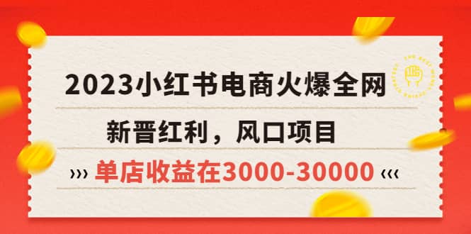 2023小红书电商火爆全网，新晋红利，风口项目，单店收益在3000-30000-PONCC-Ai时代