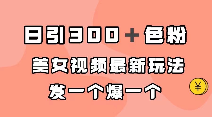 日引300＋色粉，美女视频最新玩法，发一个爆一个-PONCC-Ai时代