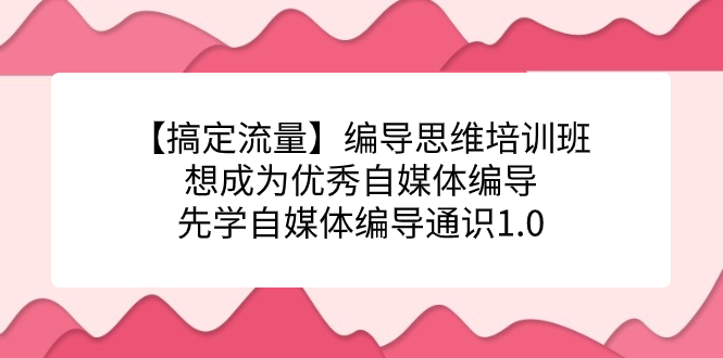 【搞定流量】编导思维培训班，想成为优秀自媒体编导先学自媒体编导通识1.0-PONCC-Ai时代