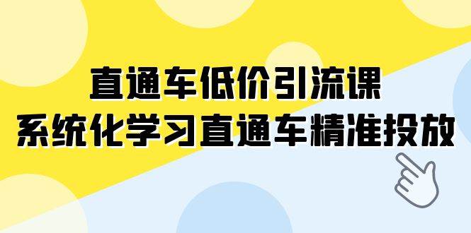 直通车-低价引流课，系统化学习直通车精准投放（14节课）-PONCC-Ai时代