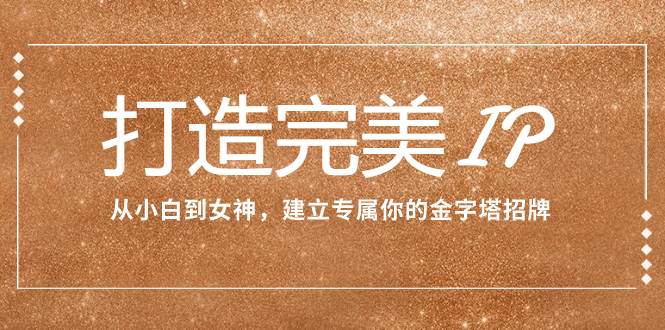 打造完美IP：从小白到女神，建立专属你的金字塔招牌（15节课）-PONCC-Ai时代