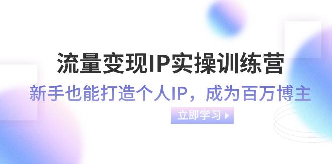 流量变现-IP实操训练营：新手也能打造个人IP，成为百万博主（46节课）-PONCC-Ai时代