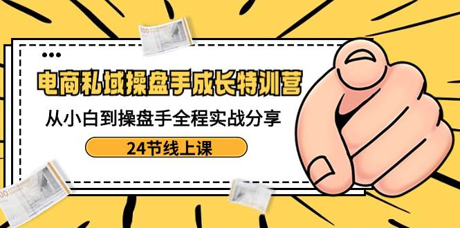 电商私域-操盘手成长特训营：从小白到操盘手全程实战分享-24节线上课-PONCC-Ai时代