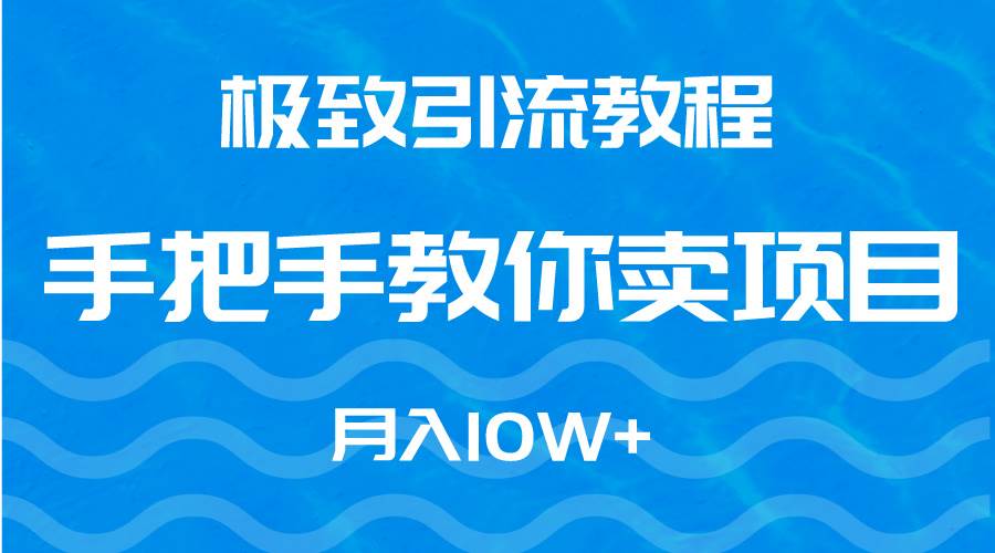 极致引流教程，手把手教你卖项目，月入10W+-PONCC-Ai时代