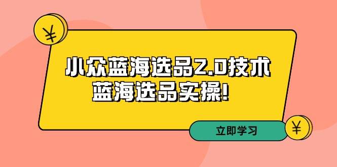 拼多多培训第33期：小众蓝海选品2.0技术-蓝海选品实操！-PONCC-Ai时代