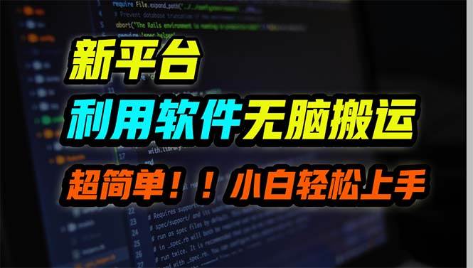 新平台用软件无脑搬运，月赚10000+，小白也能轻松上手-PONCC-Ai时代