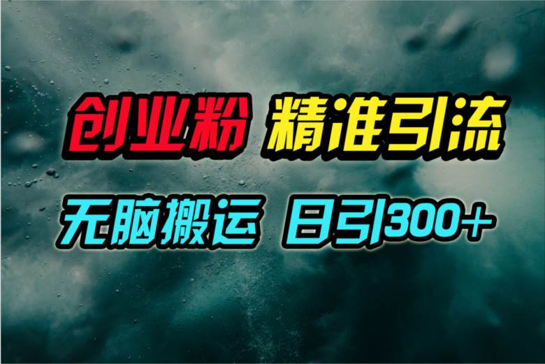 视频号纯搬运日引300+创业粉教程！-最新项目