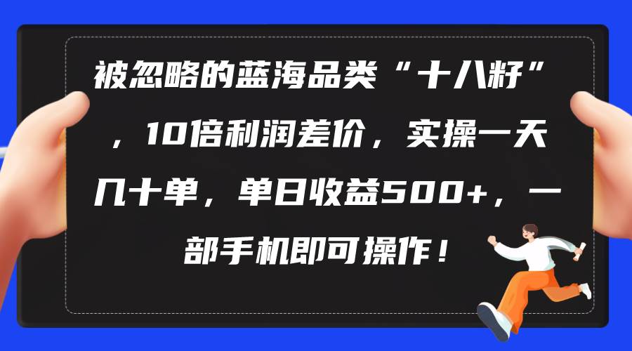 被忽略的蓝海品类“十八籽”，10倍利润差价，实操一天几十单 单日收益500+-PONCC-Ai时代