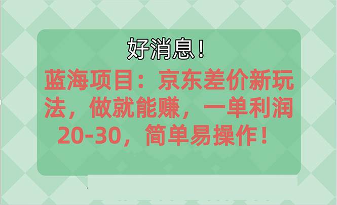 越早知道越能赚到钱的蓝海项目：京东大平台操作，一单利润20-30，简单…-PONCC-Ai时代