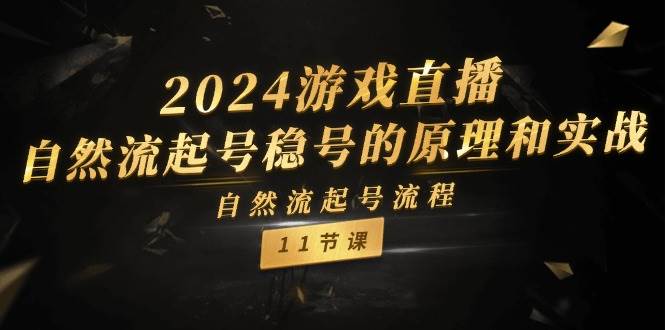 2024游戏直播-自然流起号稳号的原理和实战，自然流起号流程（11节）-PONCC-Ai时代