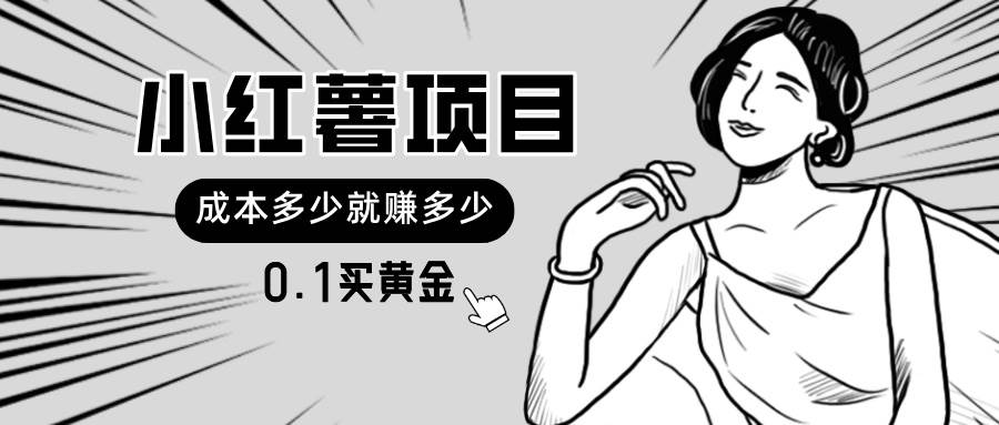小红薯暴力项目，0.1买黄金。操作简单，日入无上限，可无限扩大。-PONCC-Ai时代