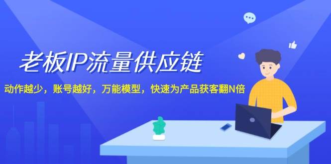 老板 IP流量 供应链，动作越少，账号越好，万能模型，快速为产品获客翻N倍-PONCC-Ai时代