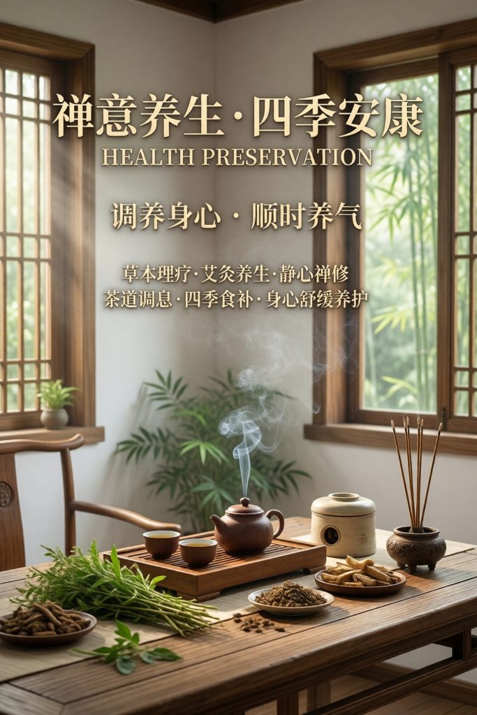 中医养生治愈海报｜第 1 期｜草本理疗东方康养-