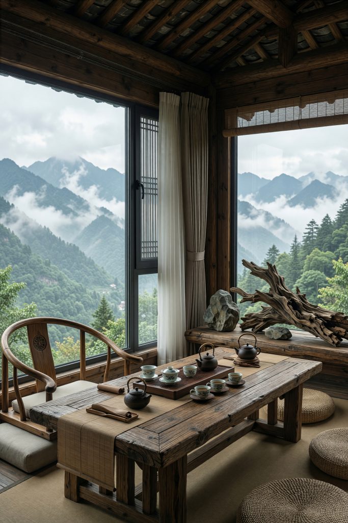 图片[2]-乡村茶室文旅背景图｜田园茶室主题，国风高清无水印