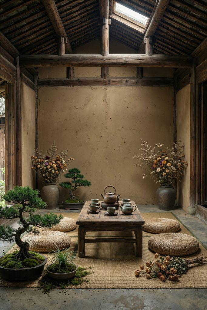 图片[3]-乡村茶室文旅背景图｜田园茶室主题，国风高清无水印