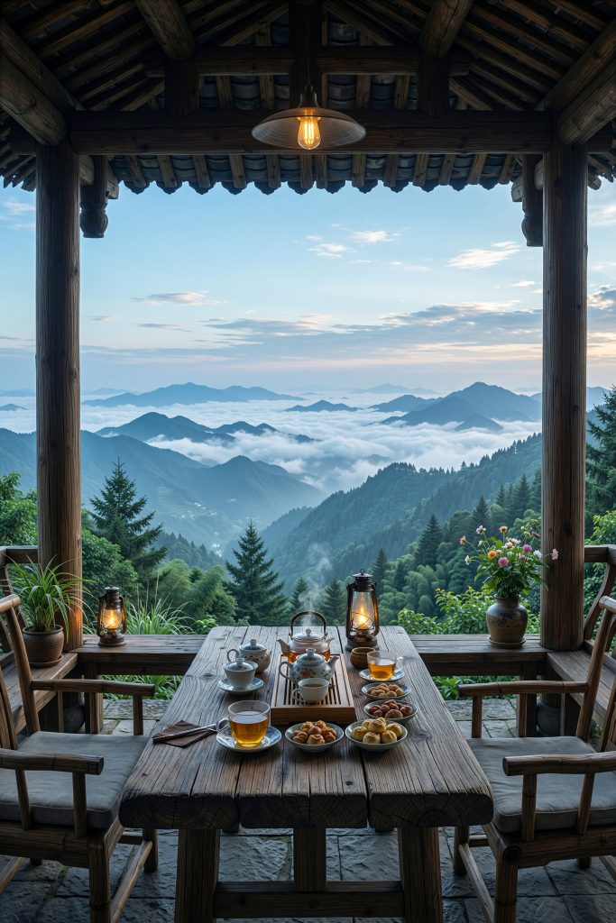 图片[6]-乡村茶室文旅背景图｜田园茶室主题，国风高清无水印