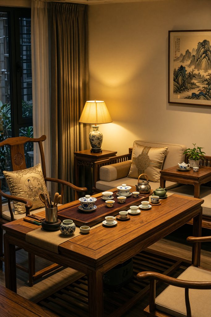 图片[7]-乡村茶室文旅背景图｜田园茶室主题，国风高清无水印