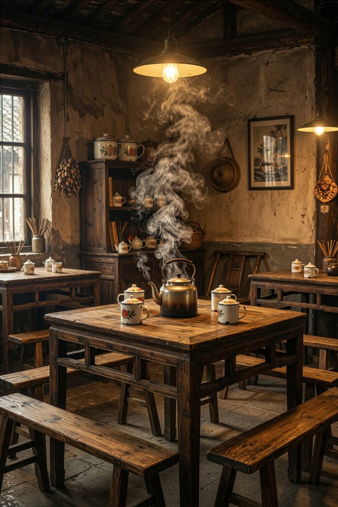 图片[9]-乡村茶室文旅背景图｜田园茶室主题，国风高清无水印