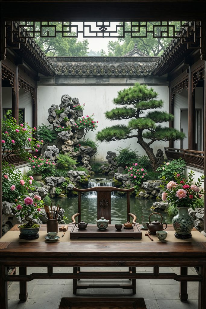 图片[26]-乡村茶室文旅背景图｜田园茶室主题，国风高清无水印