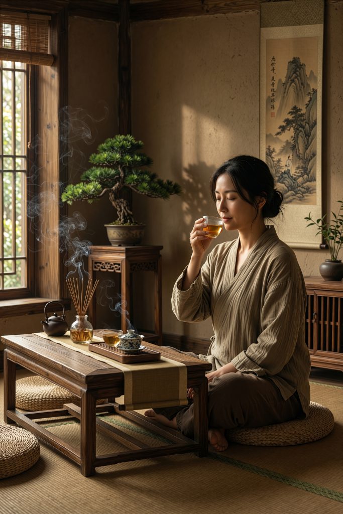 图片[27]-乡村茶室文旅背景图｜田园茶室主题，国风高清无水印