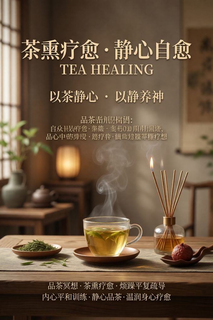 灵疗愈冥想海报｜第 1 期｜治愈系放松静心底图-